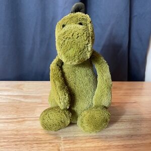 Jellycat Bashful Dino Green Medium Dinosaur Plush Green Soft Toy Stuffed Animal